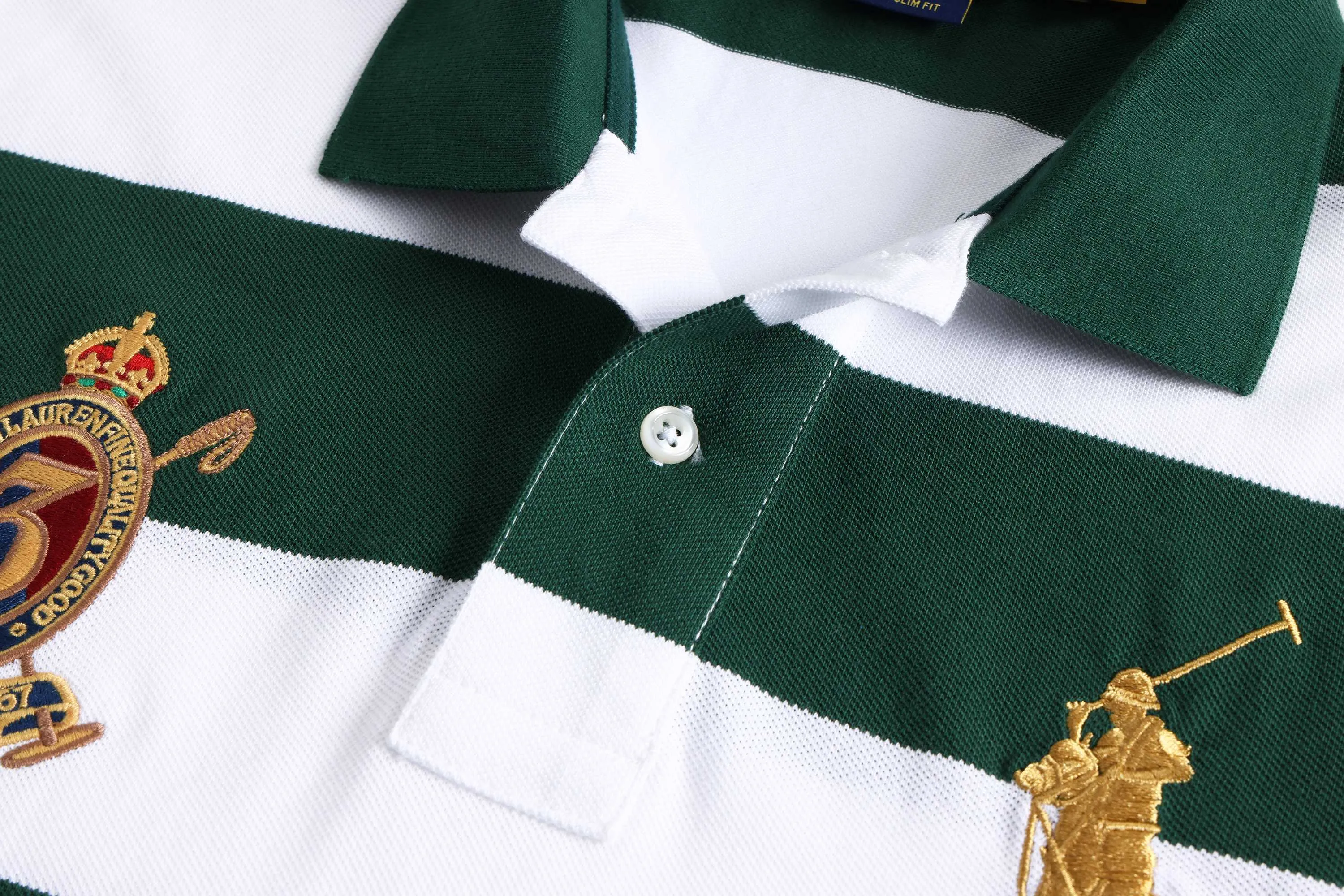 P196 Item No.: 8503 Paul polo small label striped polo shirt short-sleeved (pure cotton) Size: S-XXL